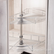 Kitchen wire corner cabinet storage storage basket